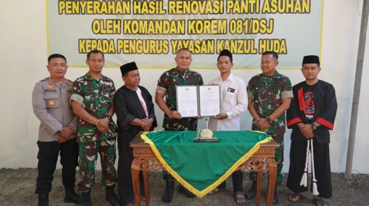 Korem 081/DSJ Tuntaskan Renovasi Panti Asuhan Kanzul Huda Ponorogo