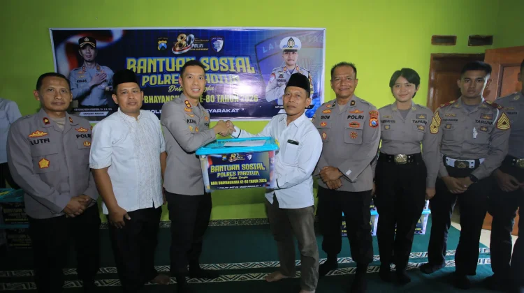 Peringati Hari Bhayangkara ke-80, Polres Madiun Gelar Bakti Sosial di Panti Asuhan