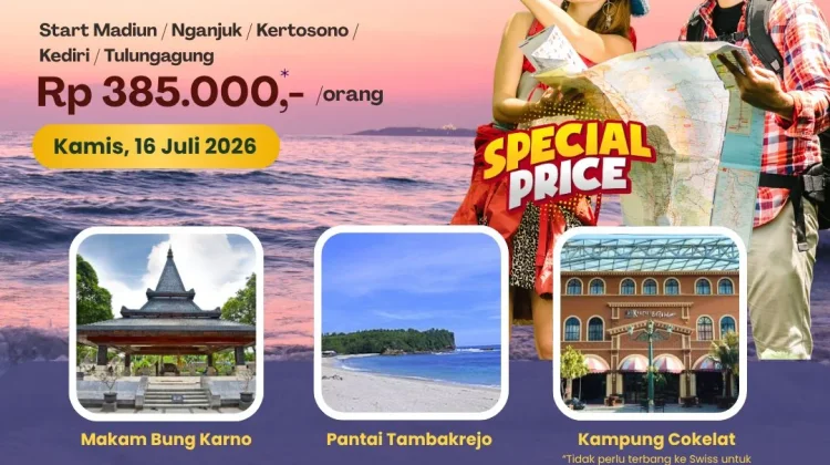 KAI Daop 7 Madiun Buka Open Trip Wisata Tematik Rail Tour Jawa Timur ke Blitar