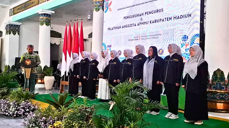 Pengurus APMMJ Kabupaten Madiun Dikukuhkan, Dorong UMKM Naik Kelas