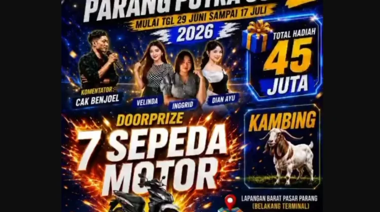 Turnamen Voli di Parang Magetan Dongkrak Aktivitas Pedagang Lokal