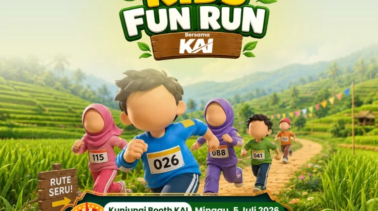 KAI Daop 7 Madiun Hadir di The Nice Kids Fun Run 2026