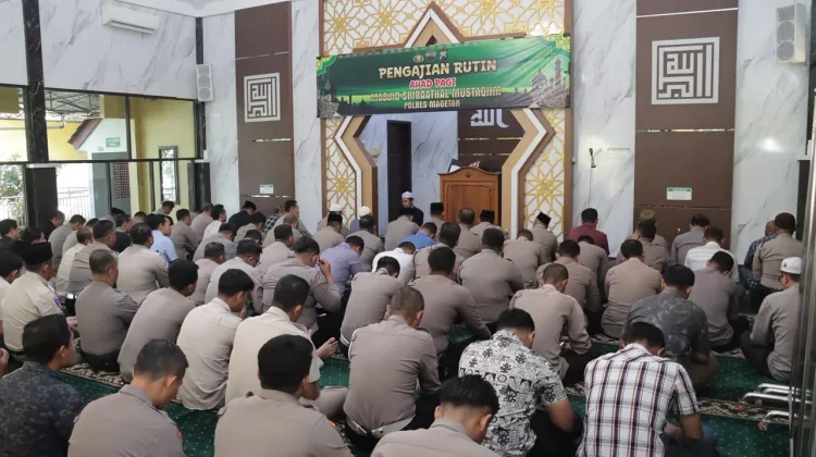 Polres Magetan Doakan Anggota Polres Katingan yang Gugur di tangan Bandar Narkoba