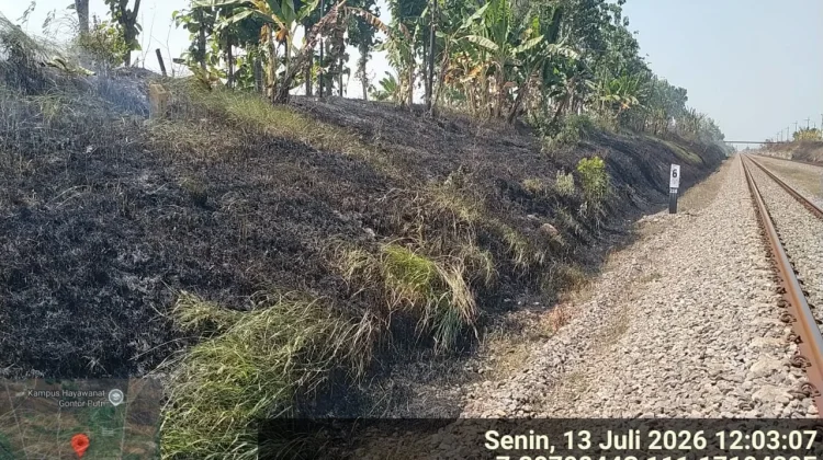 Picu Kebakaran, Daop 7 Madiun Tegaskan Larangan Bakar Jerami di Dekat Jalur KA