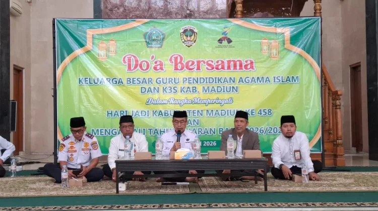 Guru PAI dan K3S Kabupaten Madiun Gelar Doa Bersama Peringati Hari Jadi ke-458