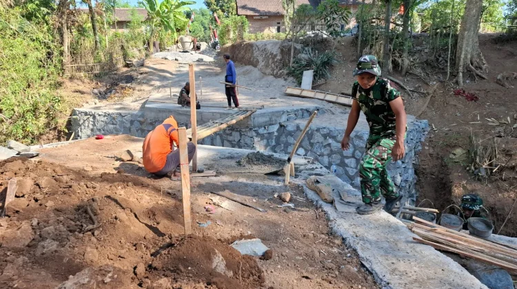 Pembangunan Jembatan Bibis pada TMMD ke-129 Utamakan Ketelitian Teknis