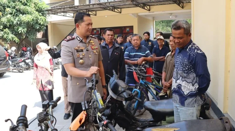 Residivis Curanmor Ditangkap, Polisi Sita 5 Motor dan 4 Sepeda Hasil Curian