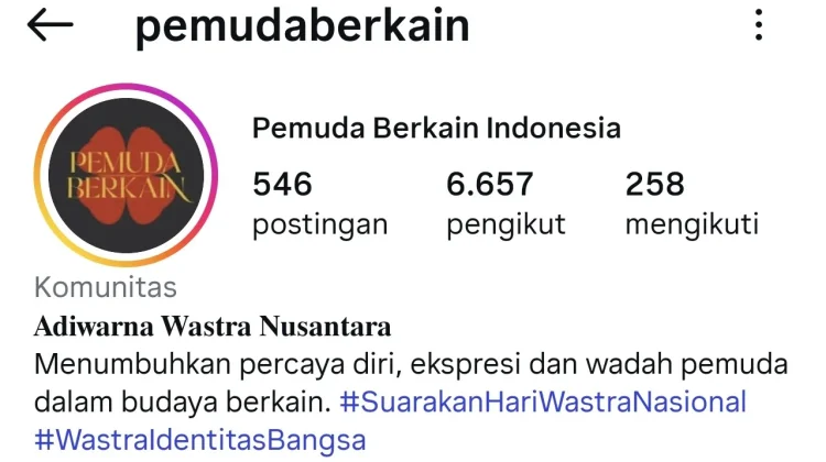 Media Sosial Jadi Wadah Anak Muda Kenalkan Kebaya lewat Visual