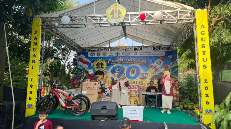 Puncak Acara Hari Jadi ke 90 SDN 03 Madiun Lor Berlangsung Meriah