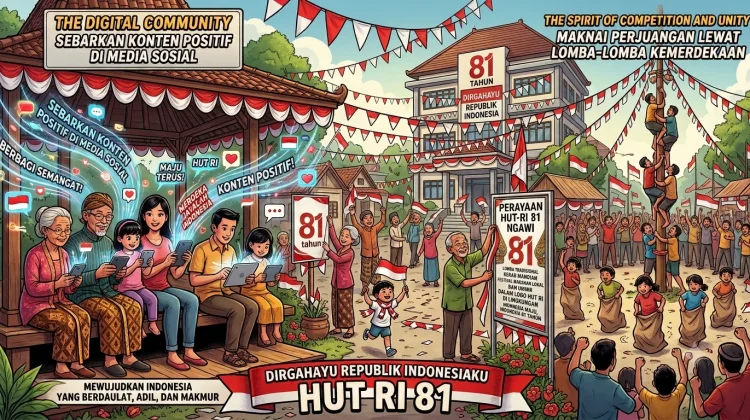 Sambut HUT RI, Bakesbangpol Ngawi Ajak Masyarakat Sebar Konten Positif