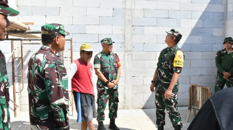 Tim Wasev Mabesad Pastikan Progres TMMD ke-129 Bulu Lor Berjalan Sesuai Target