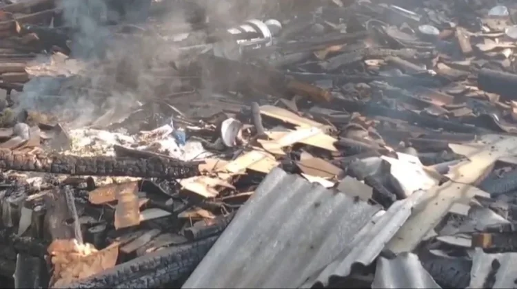 Ludes, Rumah Warga di Sumberagung Semen Terbakar