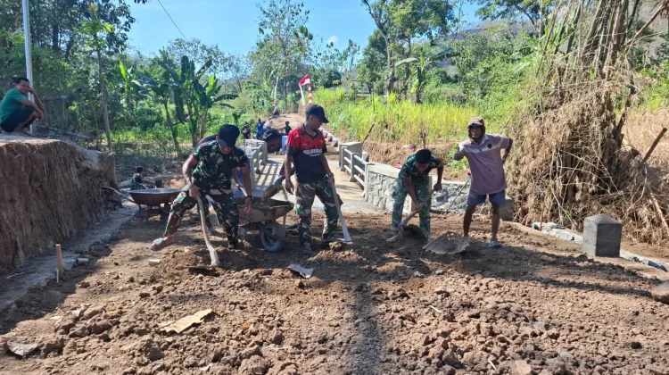 Pembangunan Jembatan Bibis Sasaran Fisik TMMD ke-129 segera Rampung