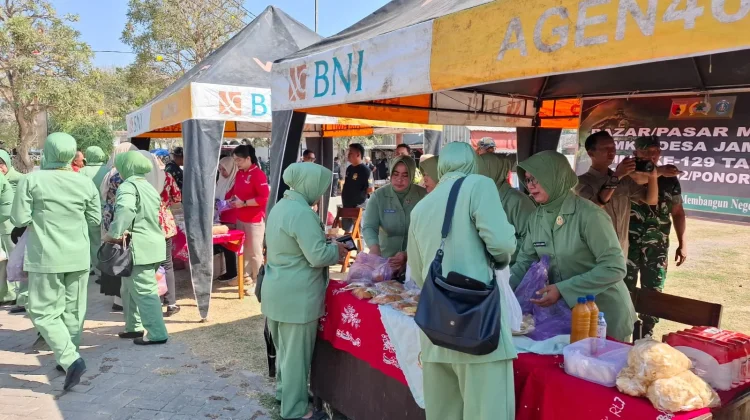 Bazar UMKM dan Pengobatan Gratis Ramaikan Penutupan TMMD ke-129
