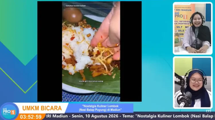 Keunikan Cita Rasa Nasi Balap Puyung Khas Lombok Bikin Warga Madiun Penasaran