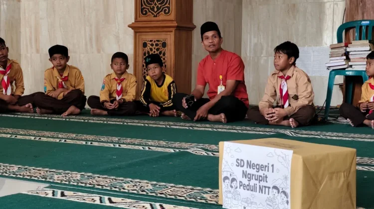 SDN 1 Ngrupit Ponorogo Galang Donasi untuk Korban Bencana di NTT