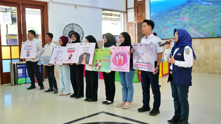 Daop 7 Bersama Komunitas Pecinta KA Gelar Kampanye Anti Pelecehan Seksual
