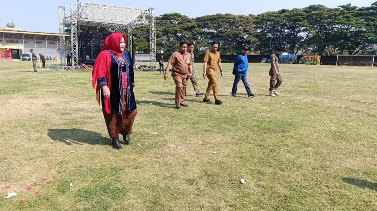 Lisdyarita Cek Kondisi Stadion Batoro Katong Pasca Konser Josjis Fest