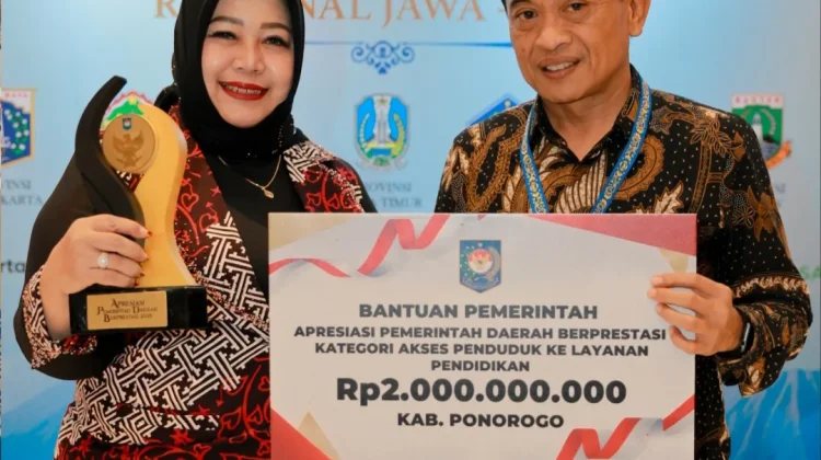 Sabet Terbaik Pertama, Pemkab Ponorogo Diganjar Insentif Rp2 Miliar