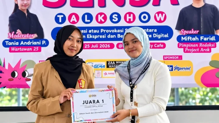 Nazura Bilqis Rivana Raih Juara 1 Lomba Cipta Puisi Ajang Senja 2026