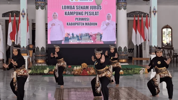 Perkuat Identitas Daerah, Pemkab Madiun Gelar Lomba Senam Jurus Kampung Pesilat