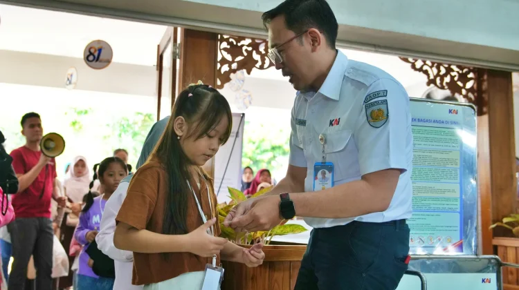 KAI Daop 7 Madiun Gelar Eduspoor dan Lomba Mewarnai