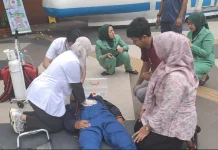 Pengunjung Pahlawan Street Center (PSC) Pingsan, Dapat Penanganan Tim Medis.