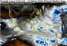 Cuaca Madiun Raya, 14 - 16 Maret 2026 Didominasi Cerah hingga Hujan Ringan