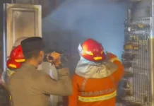 Kebakaran Saat Sahur Hanguskan Kios di Telaga Sarangan