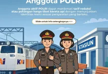 KAI Daop 7 Madiun Informasikan Kewajiban Registrasi Ulang Tarif Reduksi TNI-POLRI
