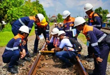 Diklat Refreshing Perawatan Jalur, KAI Daop 7 Madiun Tingkatkan Keamanan