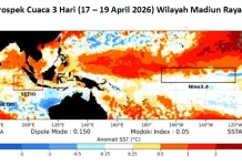 Cuaca Madiun Raya 17- 19 April 2026, Waspadai Hujan Sedang-Lebat di Beberapa Daerah