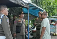 Lagi, Satpol PP Ponorogo Tertibkan PKL 'Bandel'