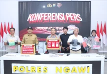 Polres Ngawi Amankan Sabu 223,842 gram