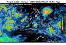 Madiun Raya 11-13 Mei 2026 Cerah Berawan, Potensi Hujan Ringan-Sedang Skala Lokal.