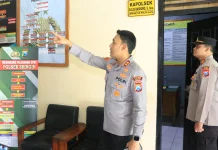 Kunjungan Kerja, Kapolres Ngawi Tekankan Pelayanan dan Kebersihan