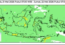 Cuaca Madiun Raya 20 - 22 Mei Berawan-Hujan Ringan, Waspadai Hujan Sedang-Lebat.
