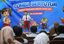 Dispusip Kota Madiun Dorong Literasi Anak lewat Lomba Bertutur