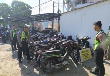 Satlantas Polres Ponorogo Amankan Kendaraan Digunakan Balap Liar