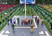Ribuan Guru dan Pelajar Meriahkan Hardiknas 2026 dengan Tari Lenggang Mageti