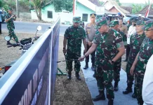 Pangdam V/Brawijaya Tinjau Lokasi Pembangunan Yonif TP di Kabupaten Madiun