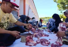 Sekolah Rakyat Ponorogo Sembelih Hewan Kurban pada Momentum Idul Adha
