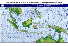 Cuaca Madiun Raya 4-6 Juni Cerah - Cerah Berawan, Waspadai Angin Kencang di Pacitan