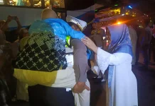 Sukacita, Bupati Nanik Sambut Kedatangan Jemaah Haji Magetan Gelombang Pertama