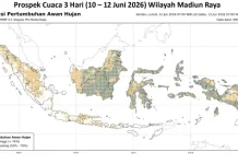 Cuaca Madiun Raya 10 - 12 Juni, Cerah-Berawan, Potensi Hujan Lokal di Ponorogo & Pacitan