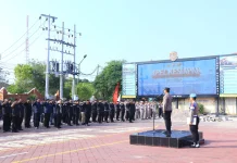 Polres Ngawi Gelar Apel Kesiapan Harkamtibmas Bulan Suro 1448 H