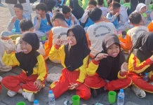 Seribu Anak di Kabupaten Madiun Ikuti Aksi Sikat Gigi Bersama