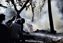 Sebuah Meubel di Mangunsuman Ponorogo Terbakar