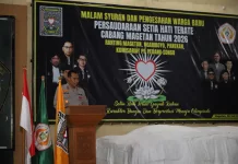 Ratusan Personel Amankan Pengesahan Warga Baru PSHT di Magetan