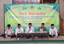Guru PAI dan K3S Kabupaten Madiun Gelar Doa Bersama Peringati Hari Jadi ke-458